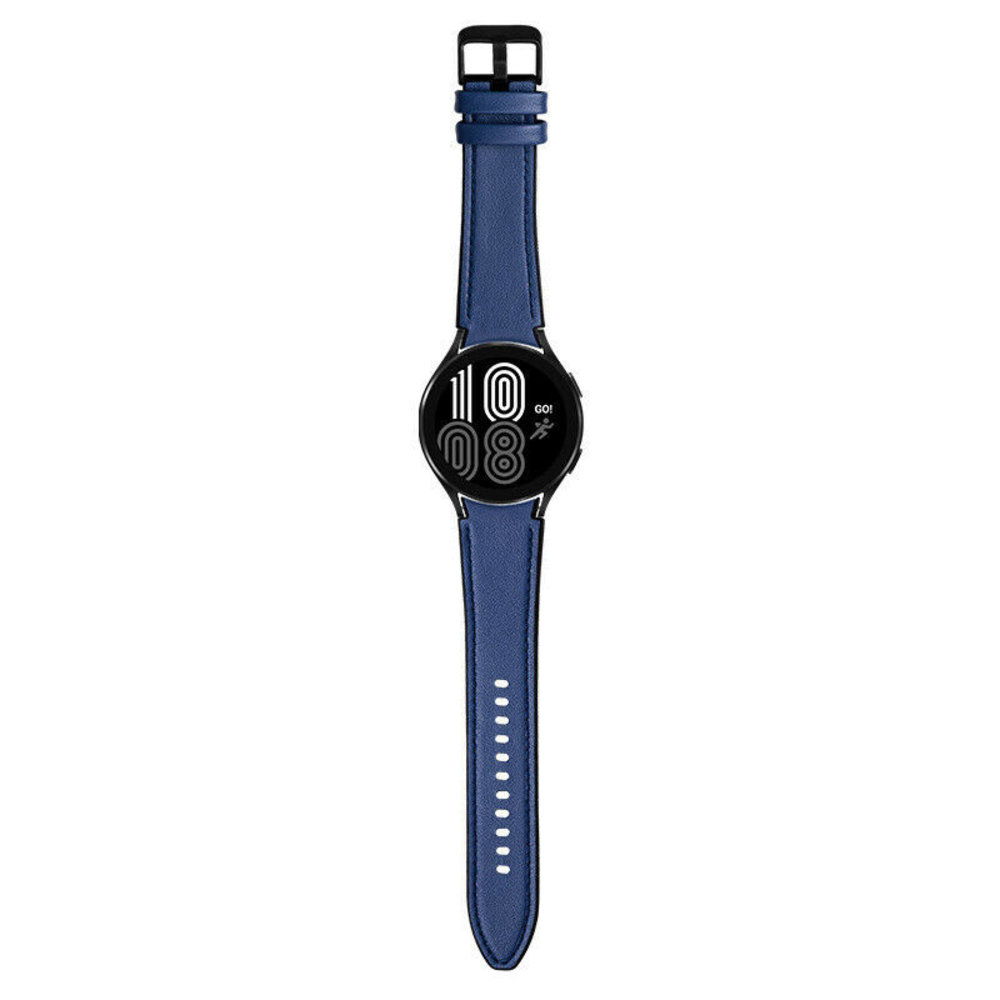Strap-it Strap-it Bracelet hybride cuir Samsung Galaxy Watch 5 - 44mm (bleu foncé)