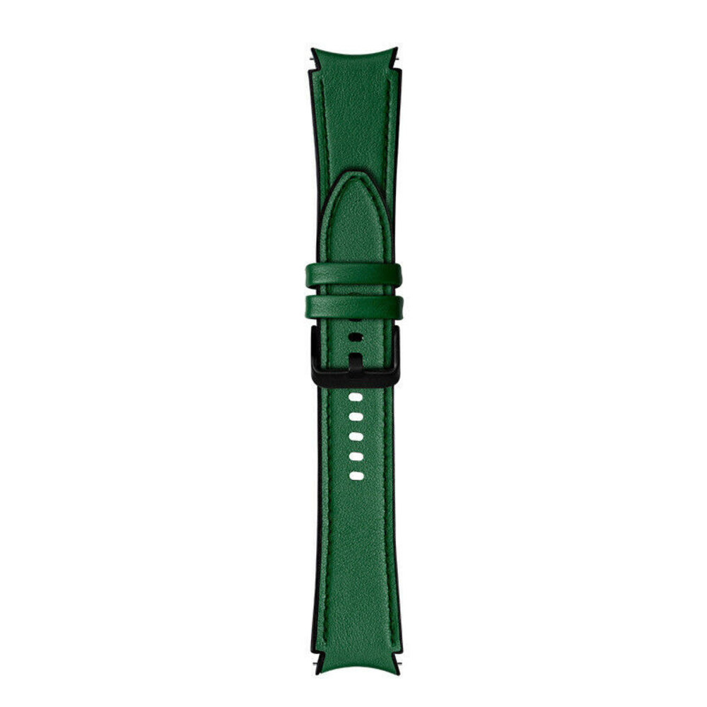 Strap-it Strap-it Bracelet hybride cuir Samsung Galaxy Watch 5 - 44mm (vert) Strap-it Strap-it Bracelet hybride cuir Samsung Galaxy Watch 5 - 44mm (vert)
