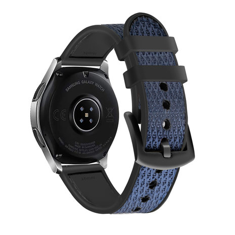 Strap-it Strap-it Bracelet nylon hybride Samsung Galaxy Watch 5 - 44mm (bleu)