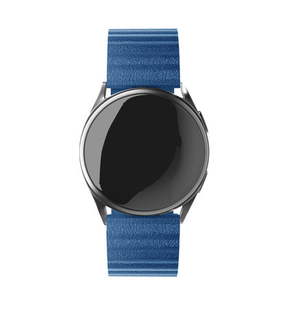Strap-it Strap-it Bracelet cuir loop Galaxy Watch 5 Pro (bleu foncé)