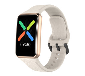 Strap-it Bracelet silicone Oppo Watch Free (blanc sable)