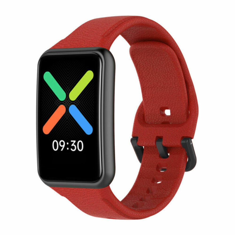 Strap-it Strap-it Bracelet silicone Oppo Watch Free (rouge)