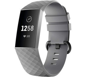 Strap-it Bracelet silicone Fitbit Charge 4 (gris)