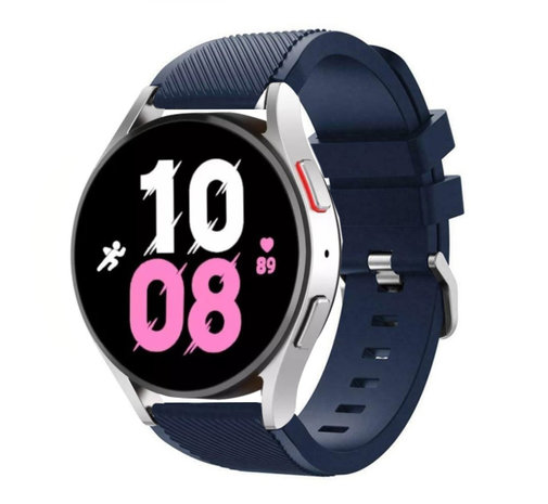 Strap-it Strap-it Bracelet silicone Samsung Galaxy Watch 5 - 44mm (bleu foncé)