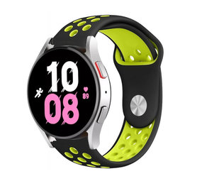Strap-it Bracelet sport Samsung Galaxy Watch 5 - 44mm (noir/jaune) Strap-it Bracelet sport Samsung Galaxy Watch 5 - 44mm (noir/jaune)