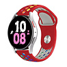 Strap-it Strap-it Bracelet sport Samsung Galaxy Watch 5 - 44mm (rouge/multicolore) Strap-it Strap-it Bracelet sport Samsung Galaxy Watch 5 - 44mm (rouge/multicolore)