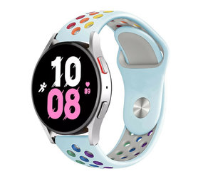Strap-it Bracelet sport Samsung Galaxy Watch 5 - 44mm (bleu clair/multicolore)