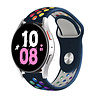 Strap-it Strap-it Bracelet sport Samsung Galaxy Watch 5 - 44mm (bleu foncé/multicolore)