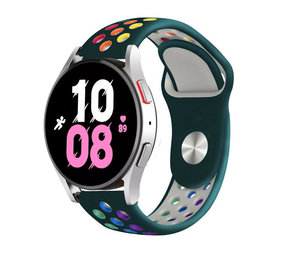 Strap-it Bracelet sport Samsung Galaxy Watch 5 - 44mm (vert pin/multicolore)