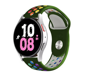 Strap-it Bracelet sport Samsung Galaxy Watch 5 - 44mm (vert armée/multicolore) Strap-it Bracelet sport Samsung Galaxy Watch 5 - 44mm (vert armée/multicolore)