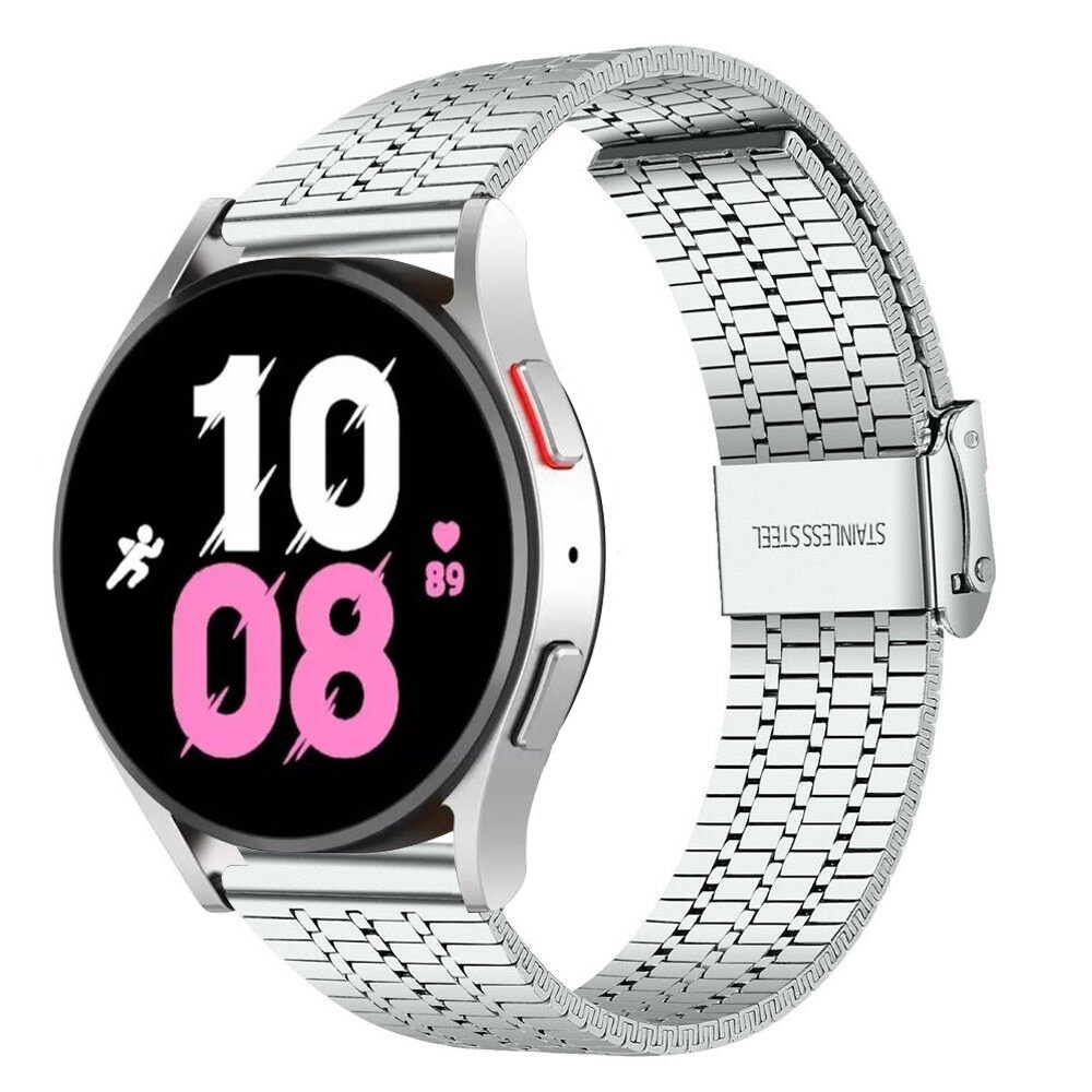Strap-it Strap-it Bracelet acier inoxydable Galaxy Watch 5 - 44mm (argent) Strap-it Strap-it Bracelet acier inoxydable Galaxy Watch 5 - 44mm (argent)