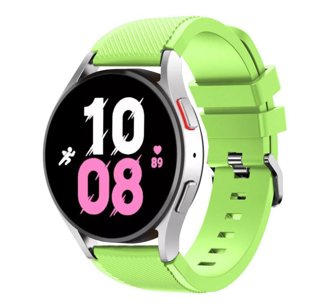 Strap-it Strap-it Bracelet silicone Samsung Galaxy Watch 5 - 44mm (vert clair)