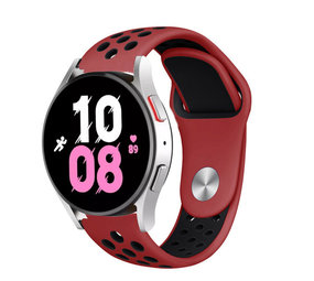 Strap-it Bracelet sport Samsung Galaxy Watch 5 - 44mm (rouge/noir)