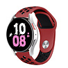 Strap-it Strap-it Bracelet sport Samsung Galaxy Watch 5 - 44mm (rouge/noir) Strap-it Strap-it Bracelet sport Samsung Galaxy Watch 5 - 44mm (rouge/noir)