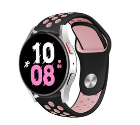 Strap-it Bracelet sport Samsung Galaxy Watch 5 - 44mm (noir/rose)