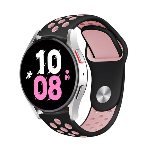 Strap-it Strap-it Bracelet sport Samsung Galaxy Watch 5 - 44mm (noir/rose)