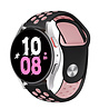 Strap-it Strap-it Bracelet sport Samsung Galaxy Watch 5 - 44mm (noir/rose) Strap-it Strap-it Bracelet sport Samsung Galaxy Watch 5 - 44mm (noir/rose)