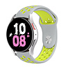 Strap-it Strap-it Bracelet sport Samsung Galaxy Watch 5 - 44mm (gris/jaune) Strap-it Strap-it Bracelet sport Samsung Galaxy Watch 5 - 44mm (gris/jaune)