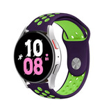 Strap-it Bracelet sport Samsung Galaxy Watch 5 - 44mm (violet/vert)