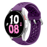 Strap-it Bracelet silicone avec trous Samsung Galaxy Watch 5 - 44mm (violet)