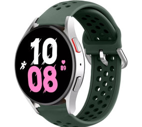 Strap-it Bracelet silicone avec trous Samsung Galaxy Watch 5 - 44mm (vert armée)