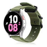 Strap-it Bracelet nylon boucle Samsung Galaxy Watch 5 - 44mm (vert)