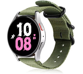 Strap-it Bracelet nylon boucle Samsung Galaxy Watch 5 - 44mm (vert)