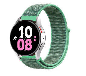 Strap-it Bracelet nylon Samsung Galaxy Watch 5 - 44mm (menthe)