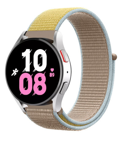 Strap-it Strap-it Bracelet nylon Samsung Galaxy Watch 5 - 44mm (chameau) Strap-it Strap-it Bracelet nylon Samsung Galaxy Watch 5 - 44mm (chameau)