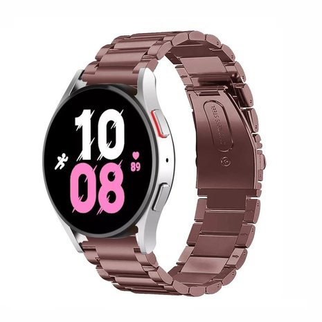 Strap-it Strap-it Bracelet acier Samsung Galaxy Watch 5 - 44mm (bronze-marron)