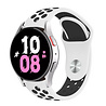 Strap-it Strap-it Bracelet sport Samsung Galaxy Watch 5 - 44mm (blanc/noir) Strap-it Strap-it Bracelet sport Samsung Galaxy Watch 5 - 44mm (blanc/noir)