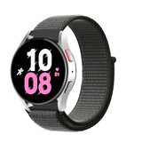 Strap-it Bracelet nylon Samsung Galaxy Watch 5 - 44mm (gris vert)