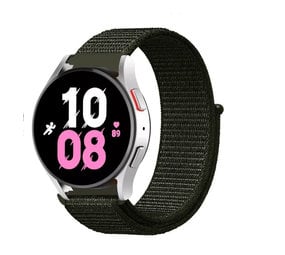 Strap-it Bracelet nylon Samsung Galaxy Watch 5 - 44mm (vert foncé)