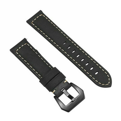 Strap-it Strap-it Bracelet cuir Samsung Galaxy Watch 5 - 44mm (noir) Strap-it Strap-it Bracelet cuir Samsung Galaxy Watch 5 - 44mm (noir)
