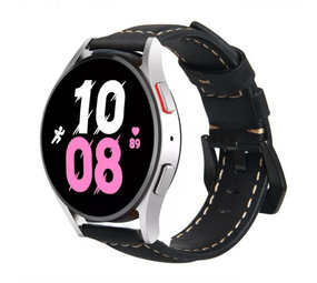 Strap-it Bracelet cuir Samsung Galaxy Watch 5 - 44mm (noir) Strap-it Bracelet cuir Samsung Galaxy Watch 5 - 44mm (noir)