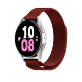 Strap-it Bracelet Milanais Samsung Galaxy Watch 5 - 44mm (rouge)