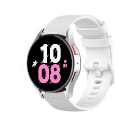 Strap-it Bracelet silicone luxe Samsung Galaxy Watch 5 - 44mm (blanc)