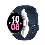 Strap-it Bracelet silicone luxe Samsung Galaxy Watch 5 - 44mm (bleu foncé)