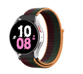 Strap-it Bracelet nylon Samsung Galaxy Watch 5 - 44mm (cerise foncée)