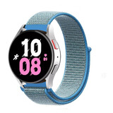 Strap-it Bracelet nylon Samsung Galaxy Watch 5 - 44mm (bleu) Strap-it Bracelet nylon Samsung Galaxy Watch 5 - 44mm (bleu)