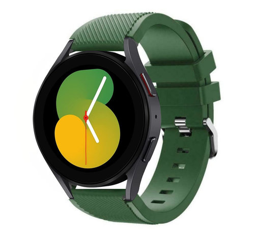 Strap-it Strap-it Bracelet silicone Samsung Galaxy Watch 5 - 40mm (vert armée)