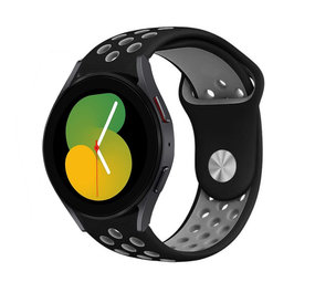 Strap-it Bracelet sport Samsung Galaxy Watch 5 - 40mm (noir/gris)