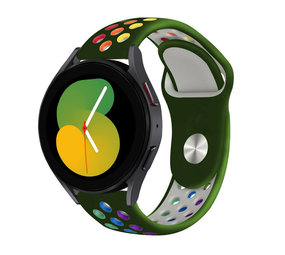 Strap-it Bracelet sport Samsung Galaxy Watch 5 - 40mm (vert armée/multicolore) Strap-it Bracelet sport Samsung Galaxy Watch 5 - 40mm (vert armée/multicolore)