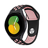 Strap-it Strap-it Bracelet sport Samsung Galaxy Watch 5 - 40mm (noir/rose) Strap-it Strap-it Bracelet sport Samsung Galaxy Watch 5 - 40mm (noir/rose)