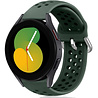 Strap-it Strap-it Bracelet silicone avec trous Galaxy Watch 5 - 40mm (vert armée) Strap-it Strap-it Bracelet silicone avec trous Galaxy Watch 5 - 40mm (vert armée)