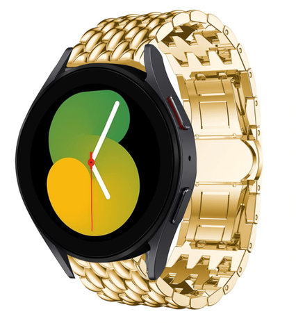 Strap-it Strap-it Bracelet acier dragon Samsung Galaxy Watch 5 - 40mm (doré)