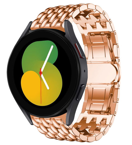 Strap-it Strap-it Bracelet acier dragon Samsung Galaxy Watch 5 - 40mm (or rose) Strap-it Strap-it Bracelet acier dragon Samsung Galaxy Watch 5 - 40mm (or rose)