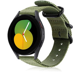Strap-it Bracelet nylon boucle Samsung Galaxy Watch 5 - 40mm (vert)