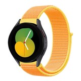 Strap-it Bracelet nylon Samsung Galaxy Watch 5 - 40mm (jaune clair)