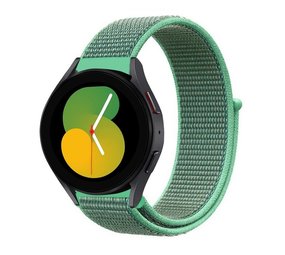 Strap-it Bracelet nylon Samsung Galaxy Watch 5 - 40mm (menthe)